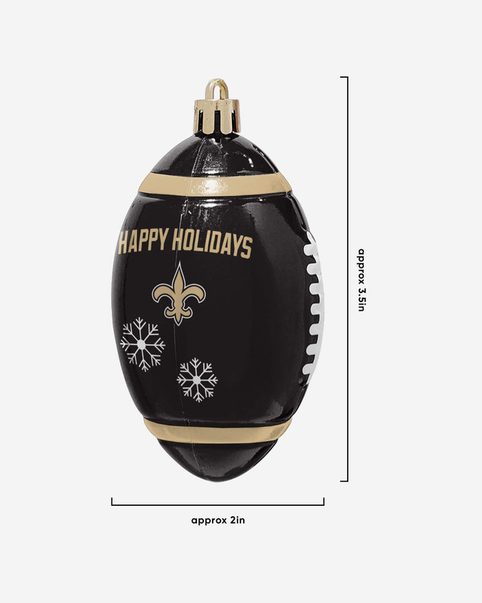 New Orleans Saints 12 Pack Football Ornament Set FOCO - FOCO.com