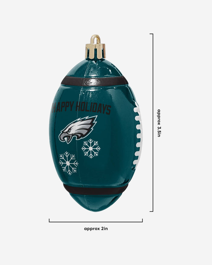 Philadelphia Eagles 12 Pack Football Ornament Set FOCO - FOCO.com