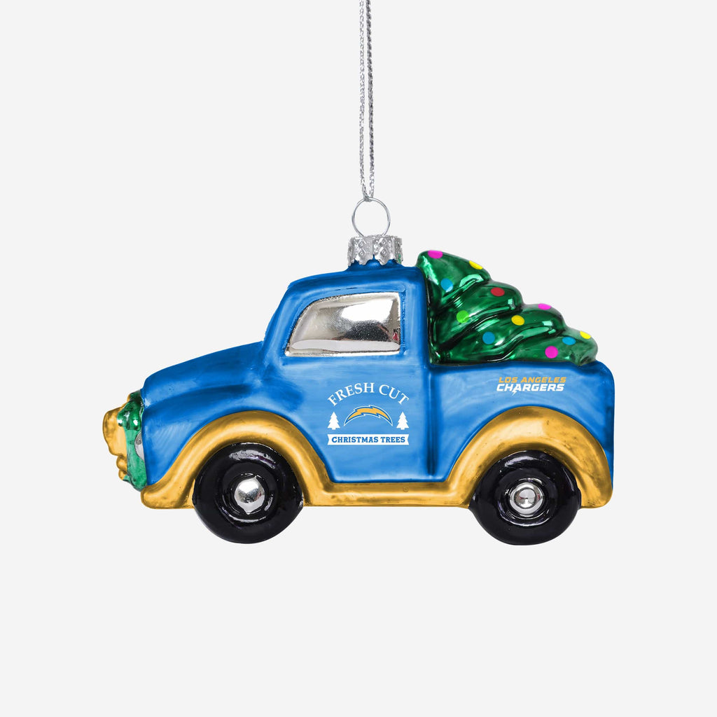 Los Angeles Chargers Blown Glass Truck Ornament FOCO - FOCO.com