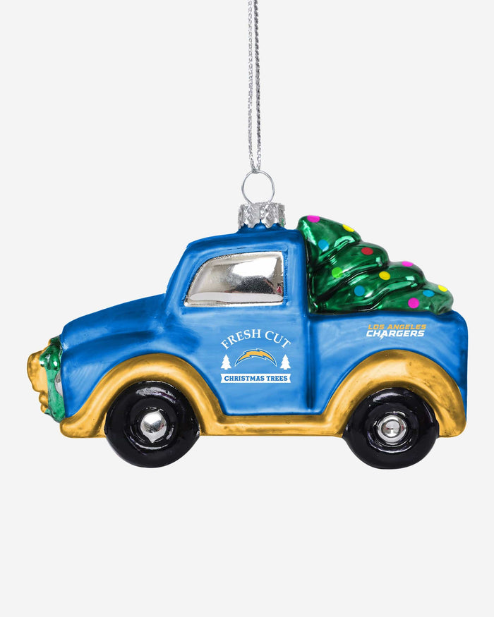 Los Angeles Chargers Blown Glass Truck Ornament FOCO - FOCO.com