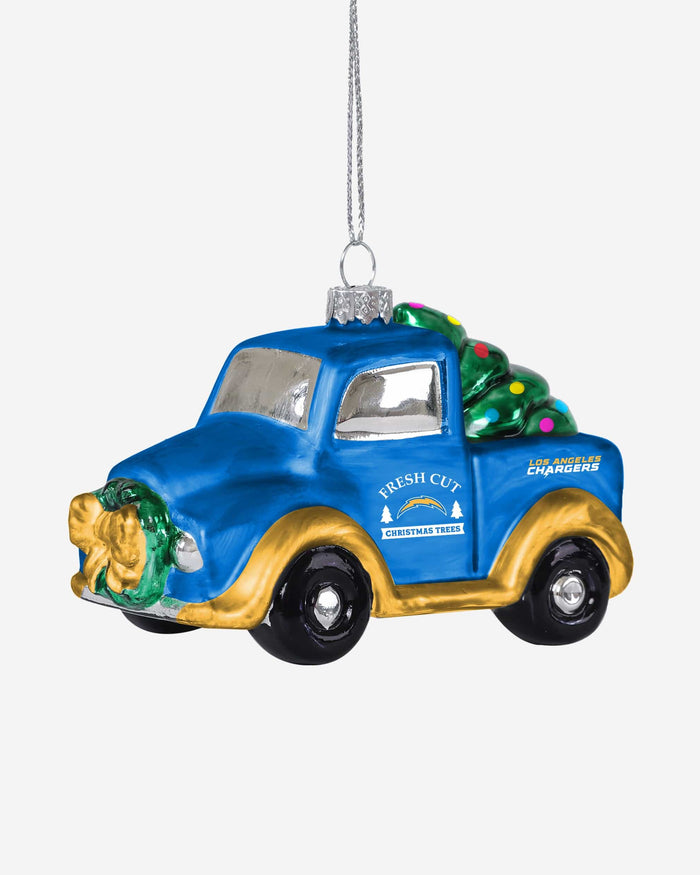 Los Angeles Chargers Blown Glass Truck Ornament FOCO - FOCO.com