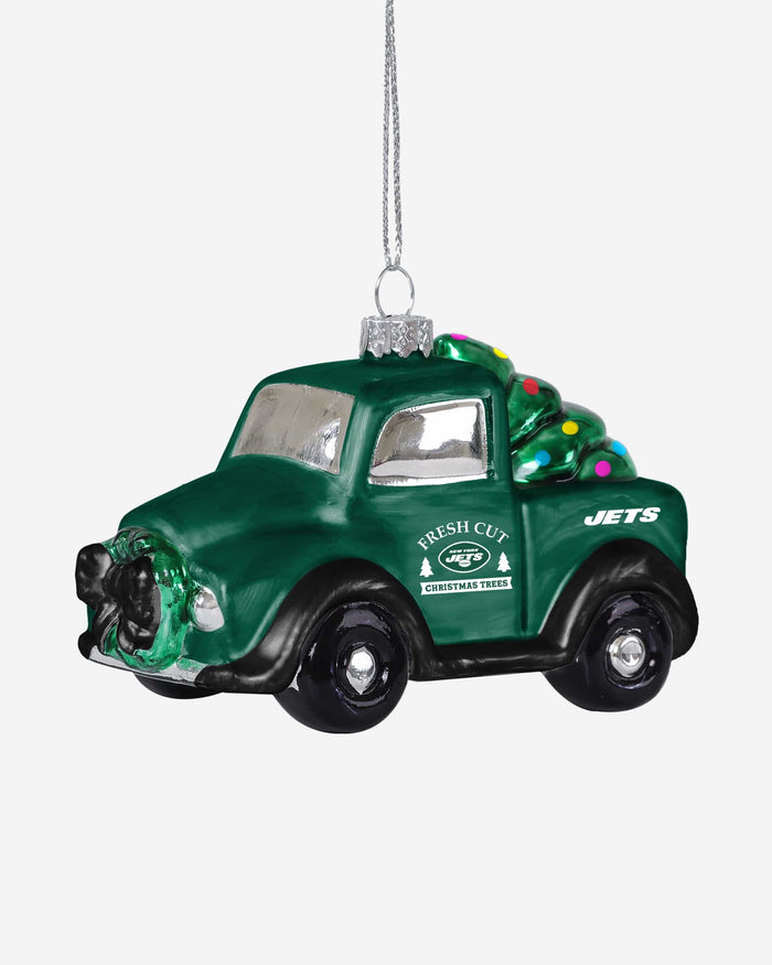 New York Jets Blown Glass Truck Ornament FOCO - FOCO.com