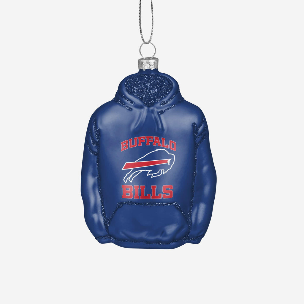 Buffalo Bills Glitter Hoodie Ornament FOCO - FOCO.com