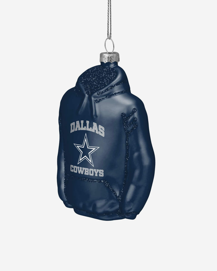 Dallas Cowboys Glitter Hoodie Ornament FOCO - FOCO.com