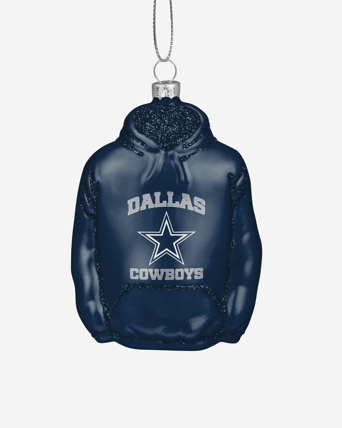 Dallas Cowboys Glitter Hoodie Ornament FOCO - FOCO.com