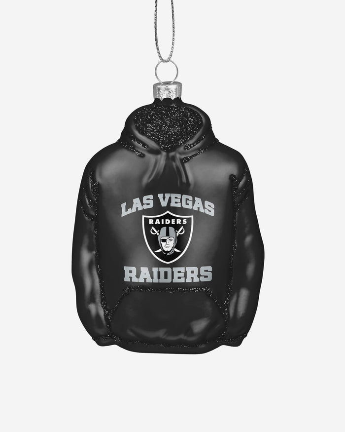 Las Vegas Raiders Glitter Hoodie Ornament FOCO - FOCO.com