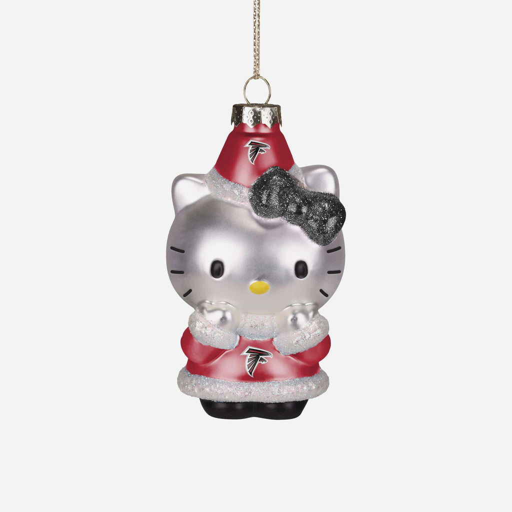 Atlanta Falcons Hello Kitty® Glitter Ornament FOCO - FOCO.com