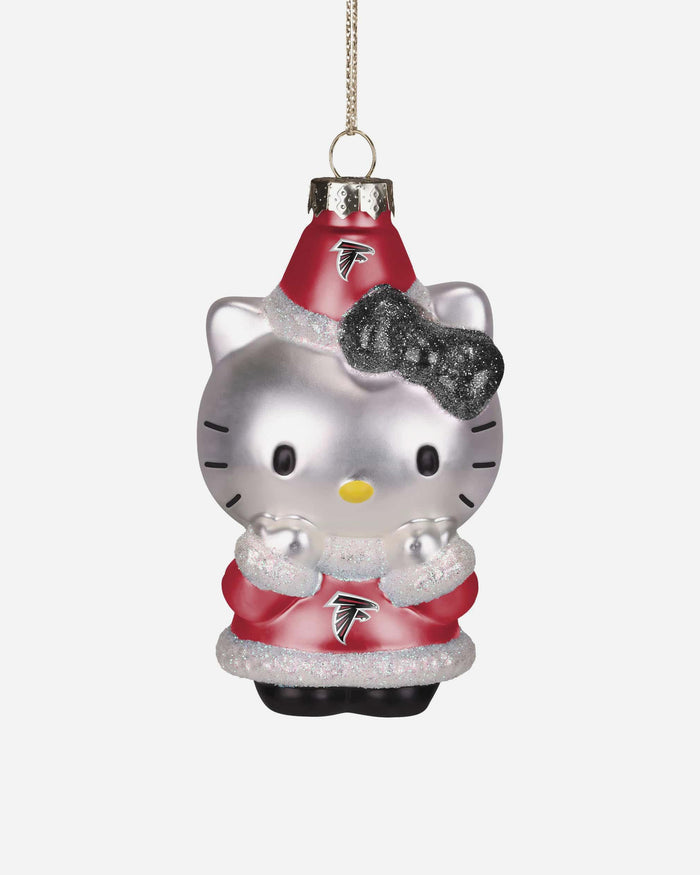 Atlanta Falcons Hello Kitty® Glitter Ornament FOCO - FOCO.com