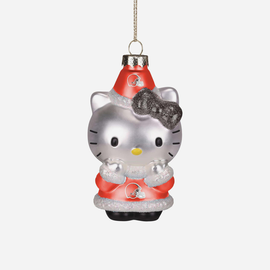 Cleveland Browns Hello Kitty® Glitter Ornament FOCO - FOCO.com