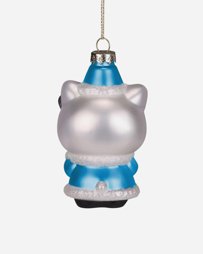 Carolina Panthers Hello Kitty® Glitter Ornament FOCO - FOCO.com