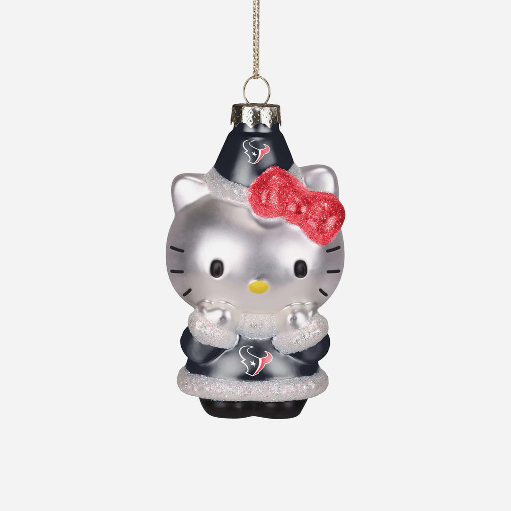 Houston Texans Hello Kitty® Glitter Ornament FOCO - FOCO.com