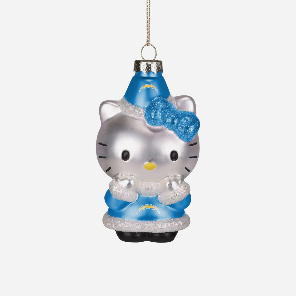 Los Angeles Chargers Hello Kitty® Glitter Ornament FOCO - FOCO.com