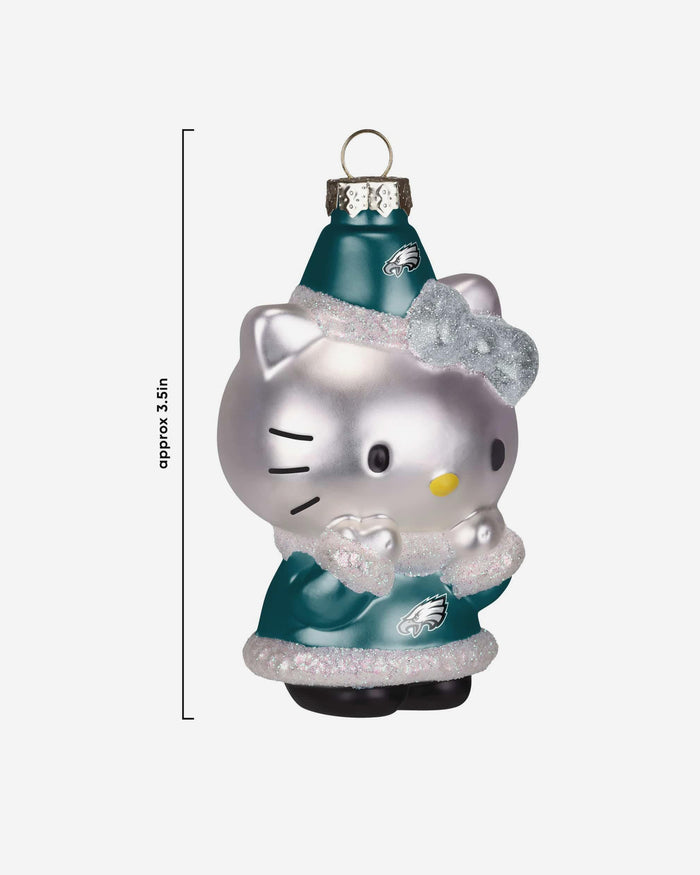 Philadelphia Eagles Hello Kitty® Glitter Ornament FOCO - FOCO.com
