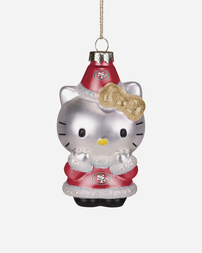 San Francisco 49ers Hello Kitty® Glitter Ornament FOCO