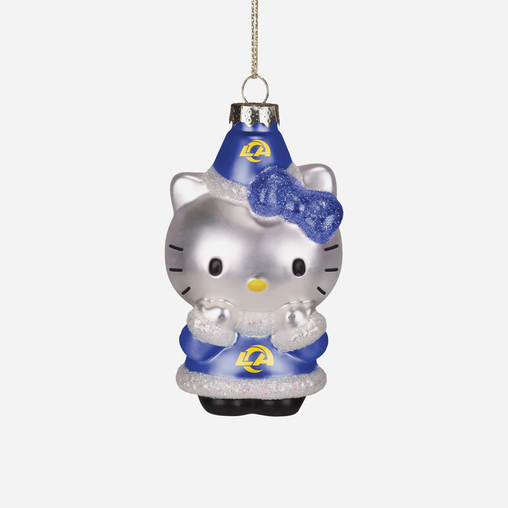 Los Angeles Rams Hello Kitty® Glitter Ornament FOCO - FOCO.com
