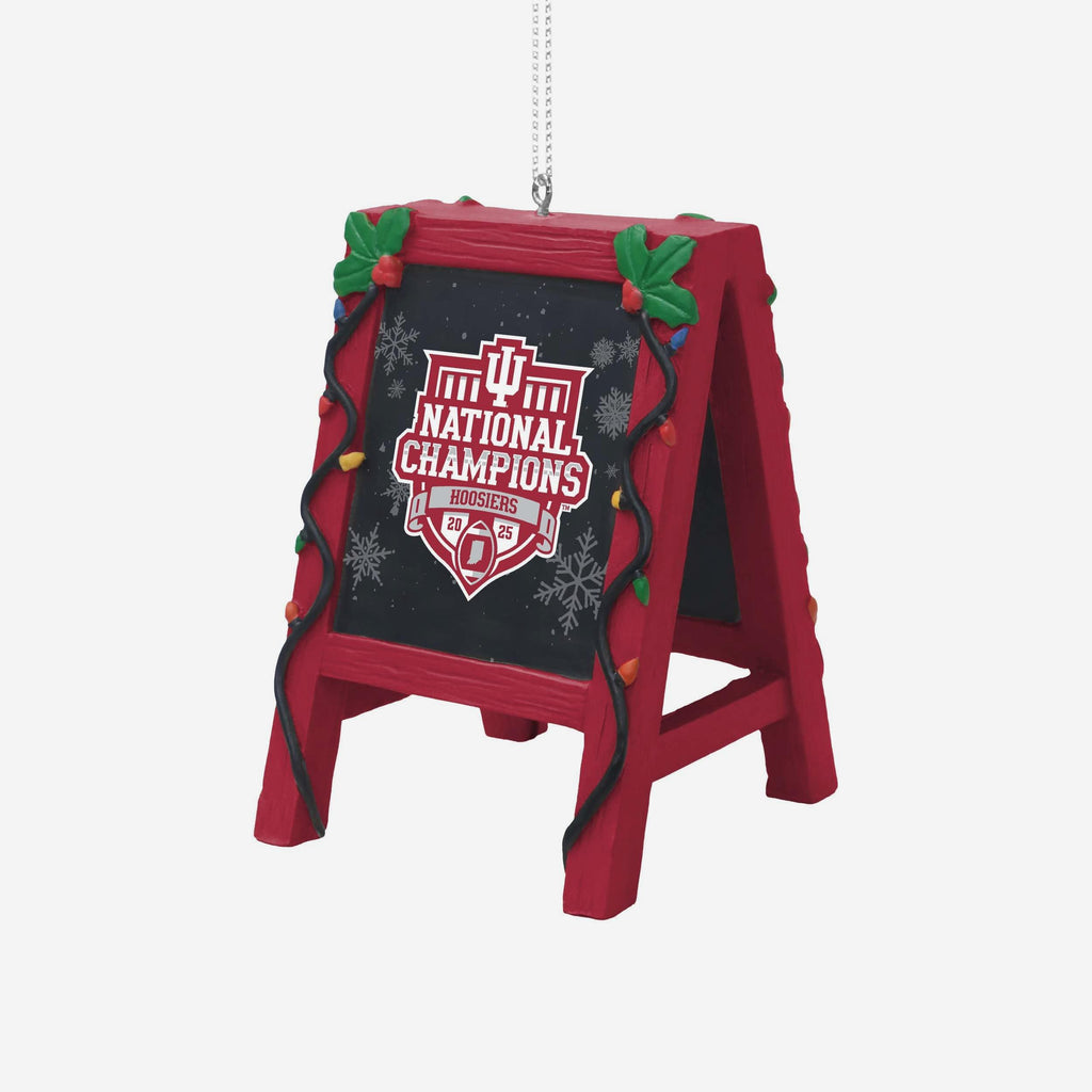 Indiana Hoosiers 2025 Football National Champions Chalkboard Easel Ornament FOCO - FOCO.com