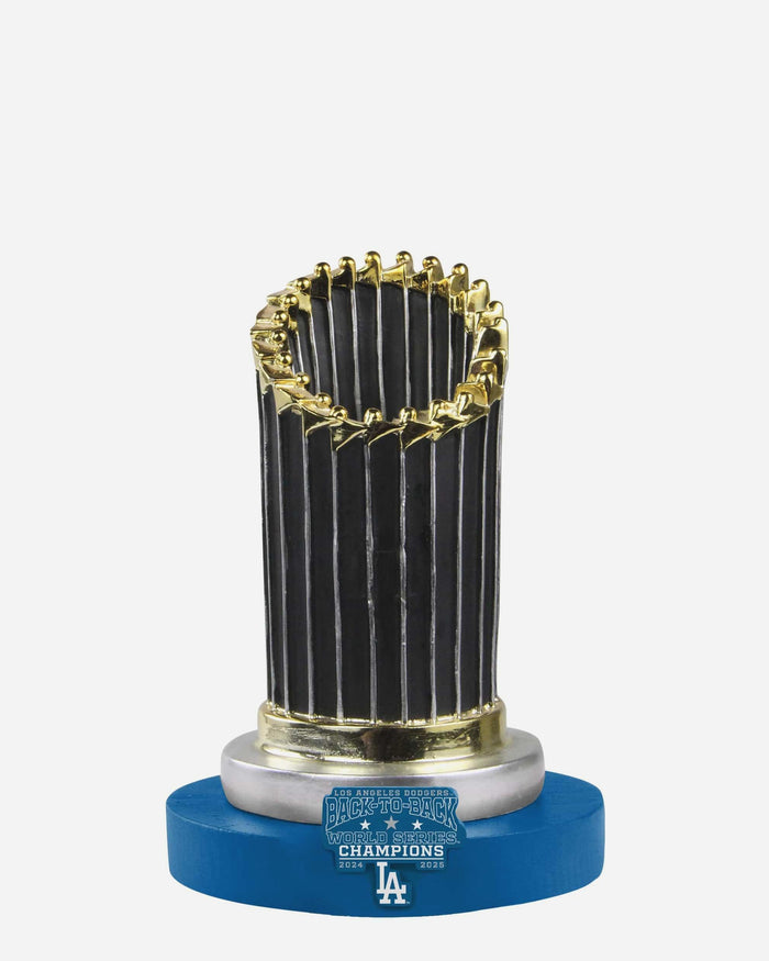 Los Angeles Dodgers 2025 Back To Back World Series Champions Trophy Paperweight FOCO - FOCO.com
