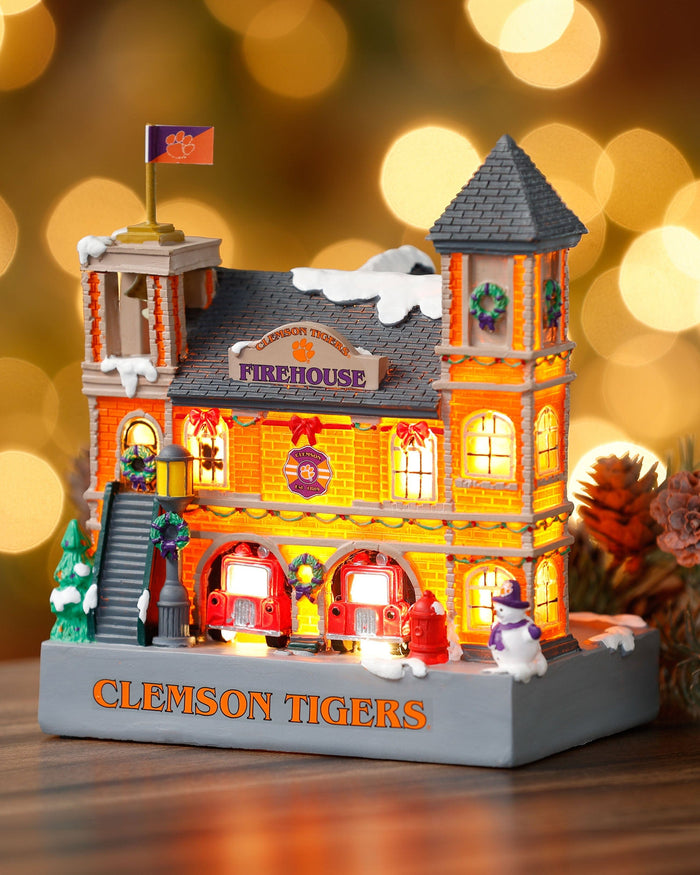 Clemson Tigers Light Up Resin Team Firehouse FOCO - FOCO.com