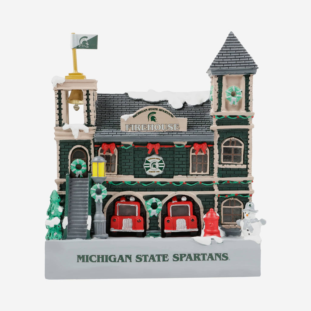 Michigan State Spartans Light Up Resin Team Firehouse FOCO - FOCO.com