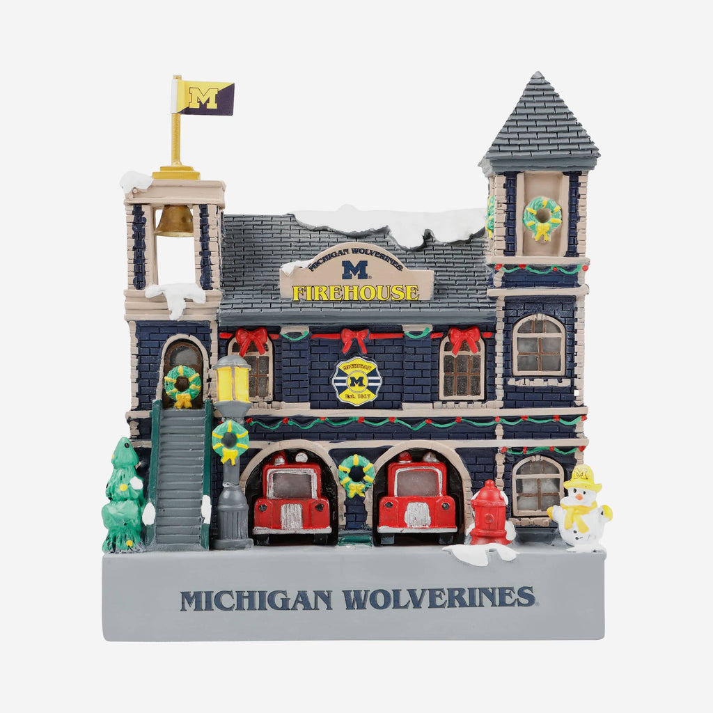 Michigan Wolverines Light Up Resin Team Firehouse FOCO - FOCO.com