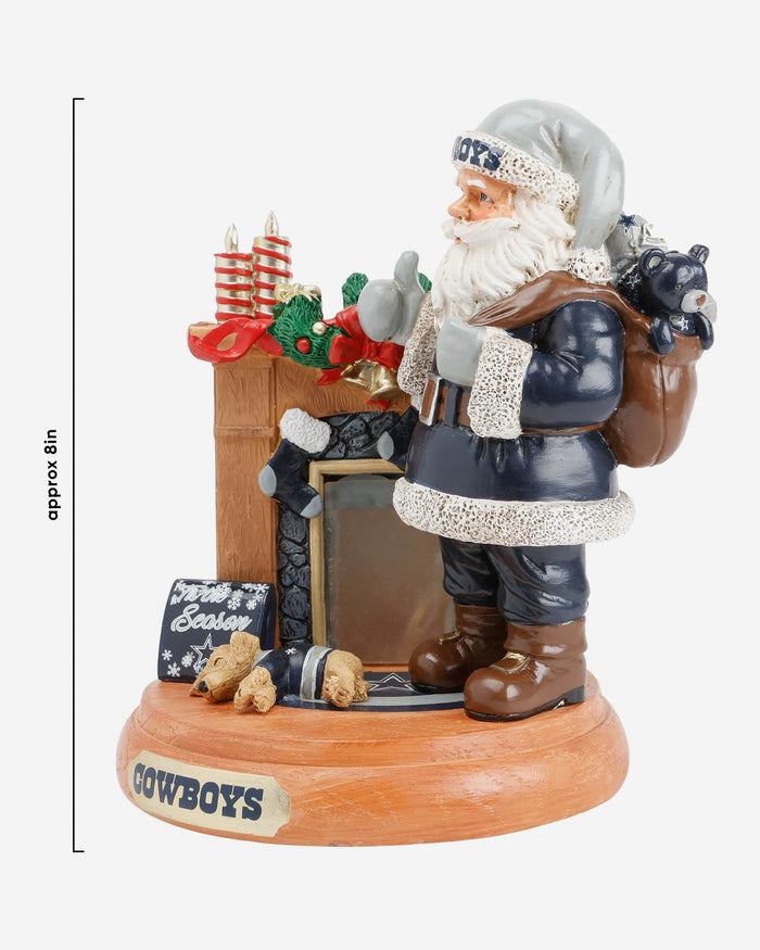 Dallas Cowboys Santa Fireplace Figurine FOCO - FOCO.com