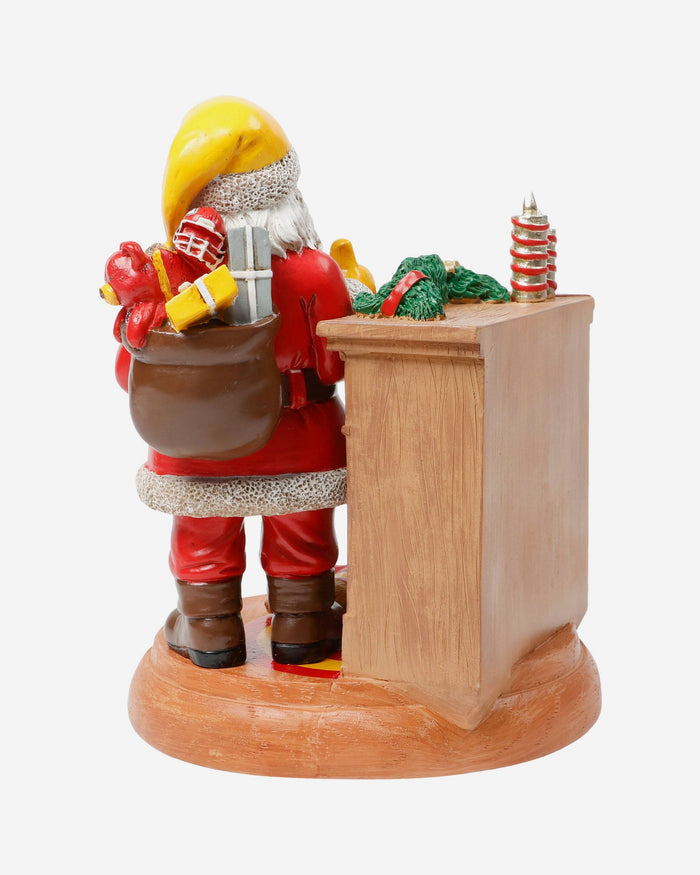 Kansas City Chiefs Santa Fireplace Figurine FOCO - FOCO.com