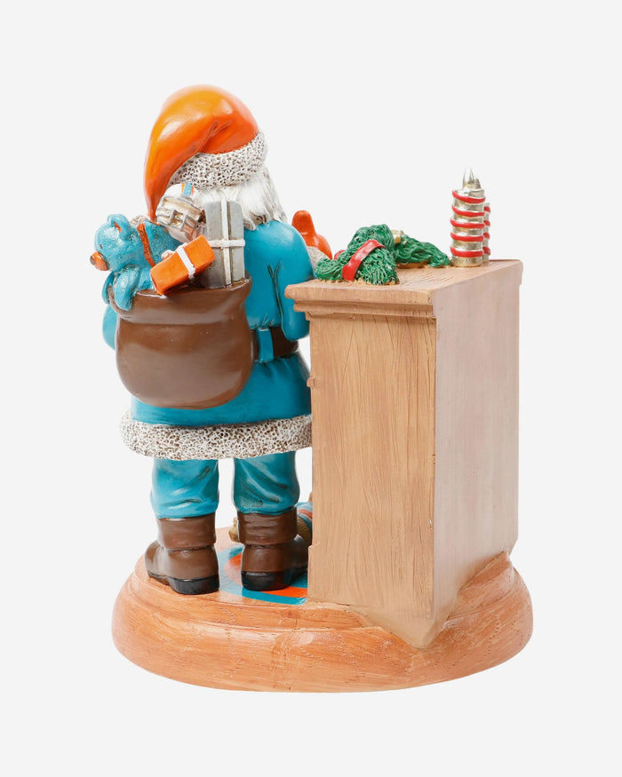 Miami Dolphins Santa Fireplace Figurine FOCO - FOCO.com