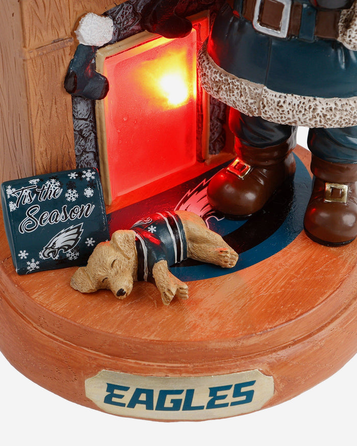 Philadelphia Eagles Santa Fireplace Figurine FOCO - FOCO.com