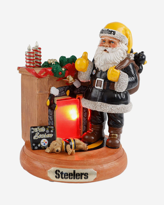 Pittsburgh Steelers Santa Fireplace Figurine FOCO - FOCO.com