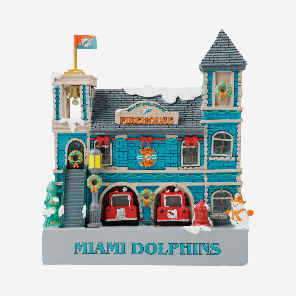 Miami Dolphins Light Up Resin Team Firehouse FOCO - FOCO.com