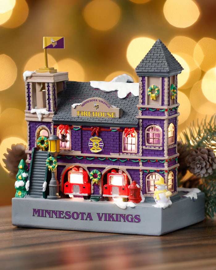 Minnesota Vikings Light Up Resin Team Firehouse FOCO - FOCO.com