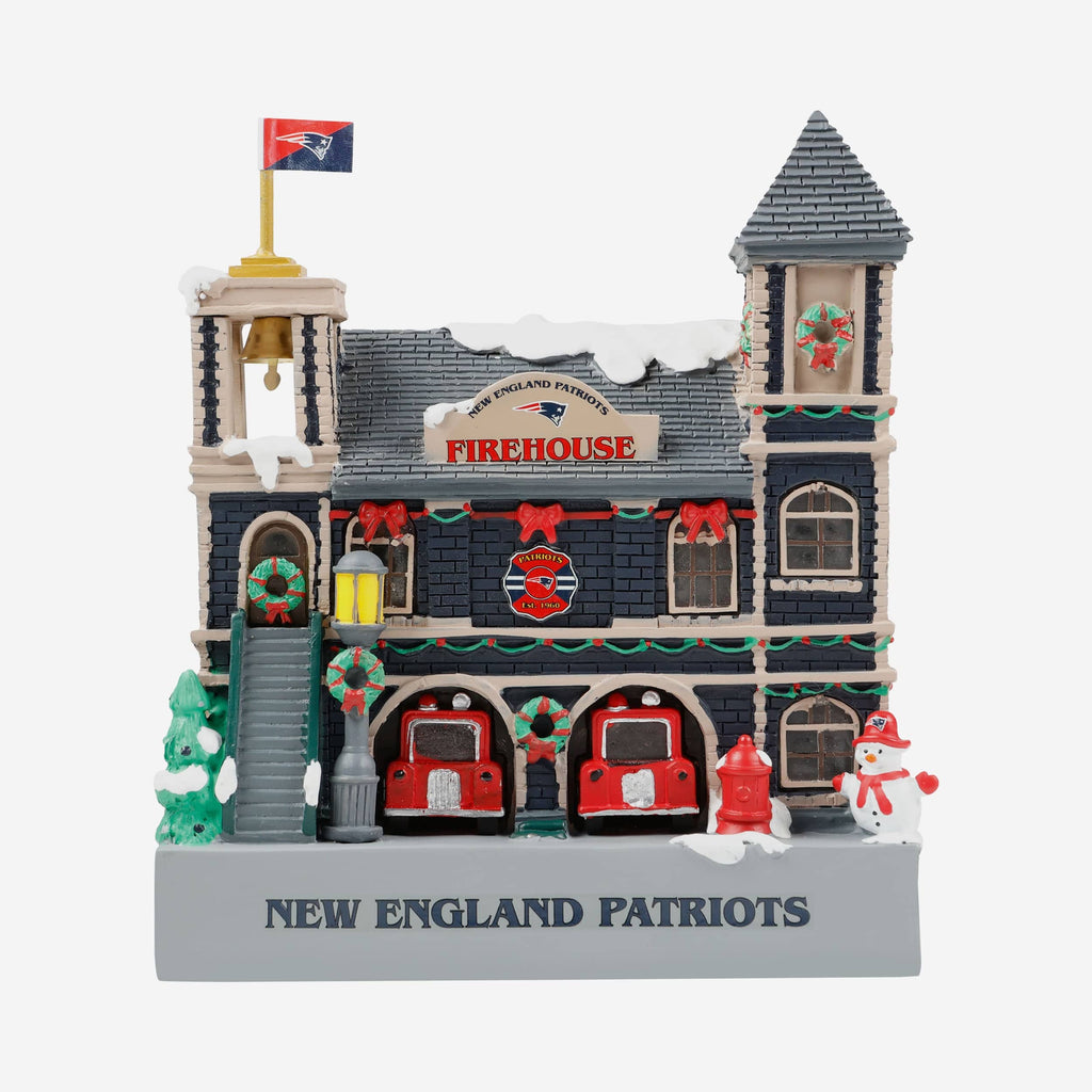 New England Patriots Light Up Resin Team Firehouse FOCO - FOCO.com