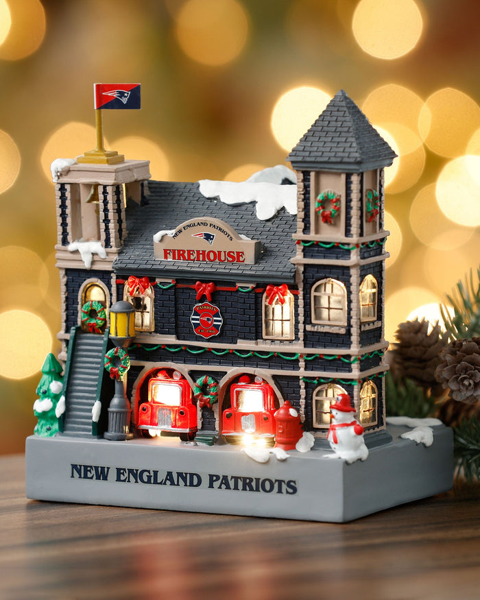 New England Patriots Light Up Resin Team Firehouse FOCO - FOCO.com