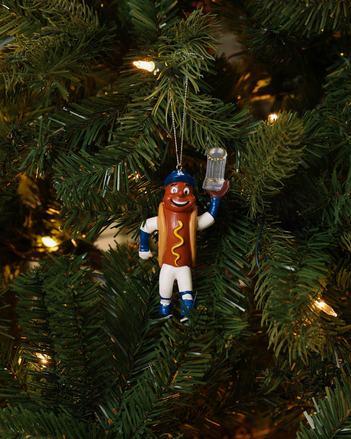 Dodger Dog Los Angeles Dodgers 2024 World Series Champions Mascot Ornament FOCO - FOCO.com