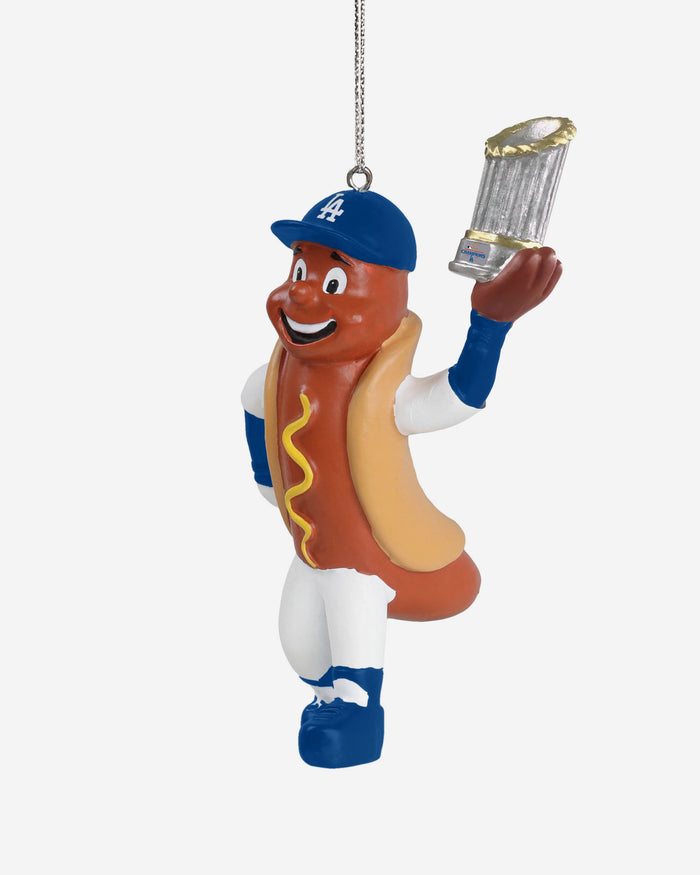 Dodger Dog Los Angeles Dodgers 2024 World Series Champions Mascot Ornament FOCO - FOCO.com