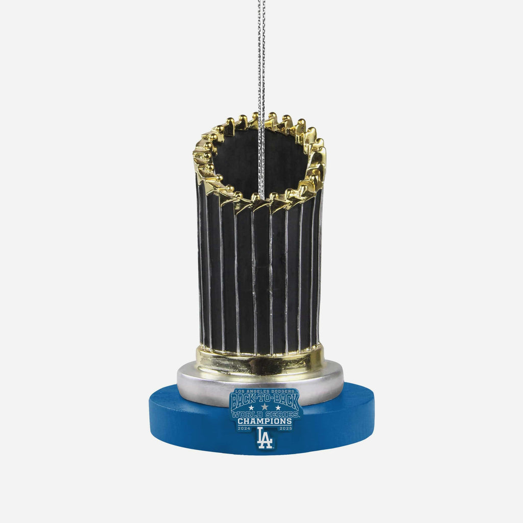 Los Angeles Dodgers 2025 Back To Back World Series Champions Resin Trophy Ornament FOCO - FOCO.com