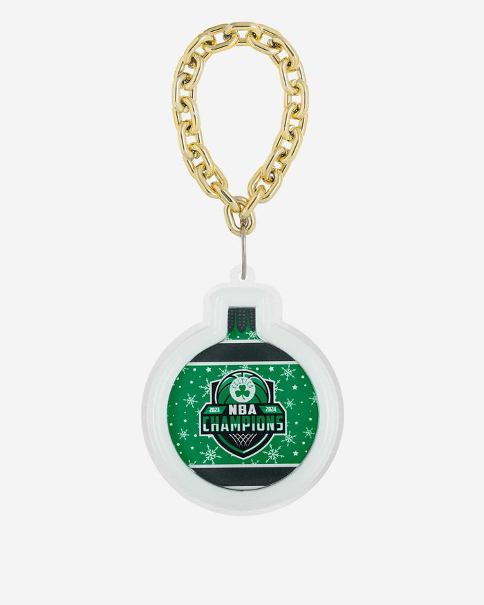 Boston Celtics 2024 NBA Champions Neon Light Up Ornament With Chain FOCO - FOCO.com