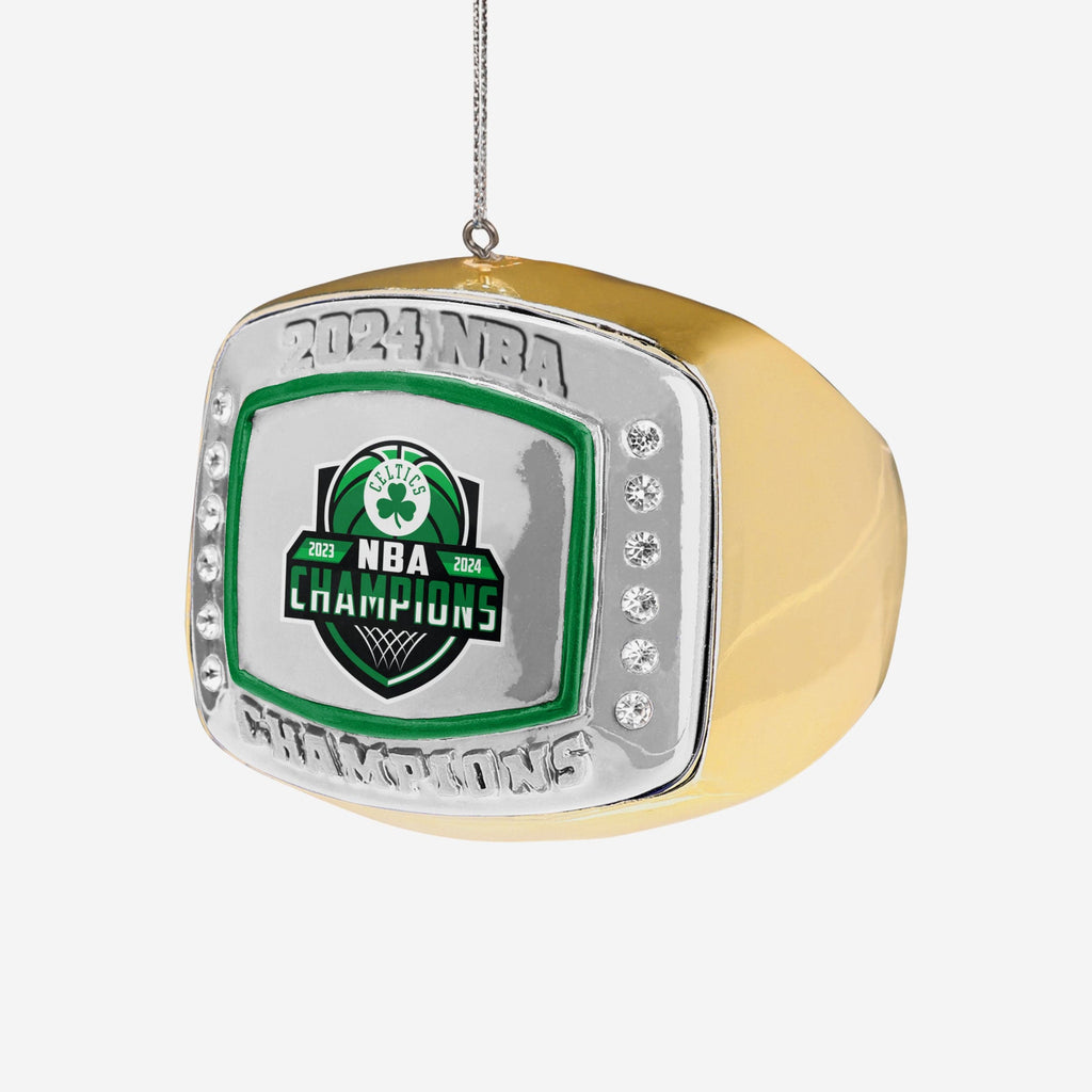 Boston Celtics 2024 NBA Champions Ring Ornament FOCO - FOCO.com