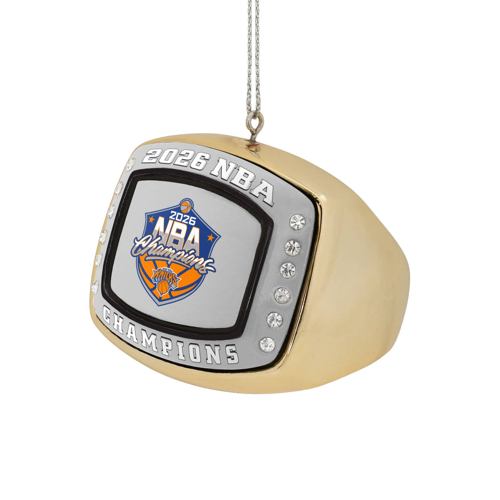 New York Knicks 2026 NBA Champions Ring Ornament FOCO - FOCO.com