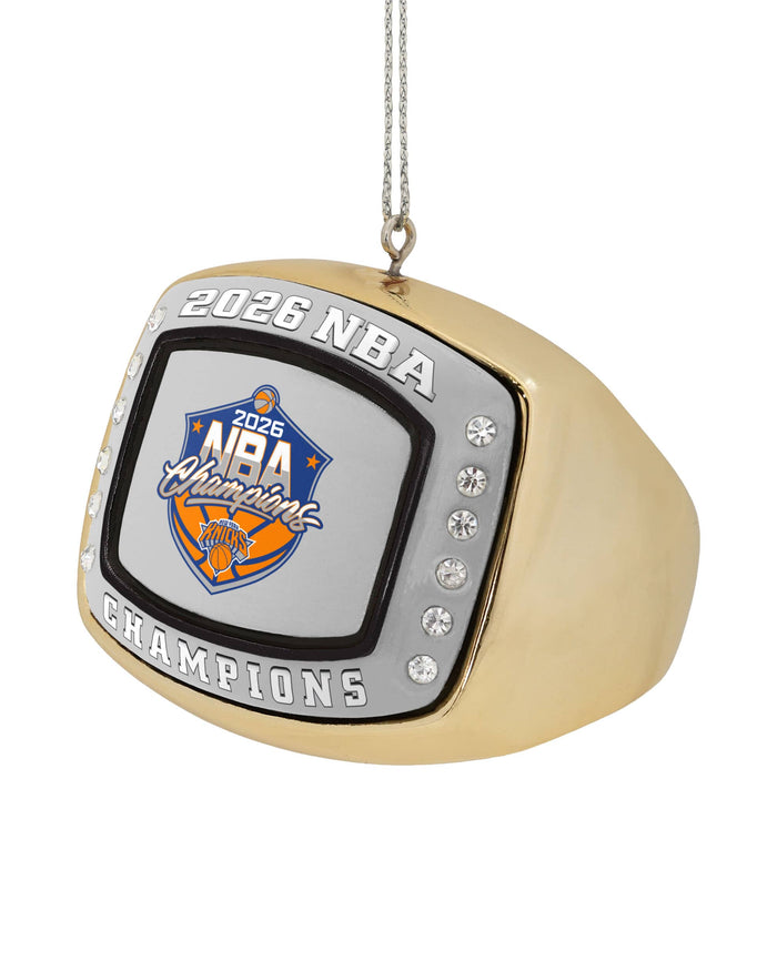 New York Knicks 2026 NBA Champions Ring Ornament FOCO - FOCO.com