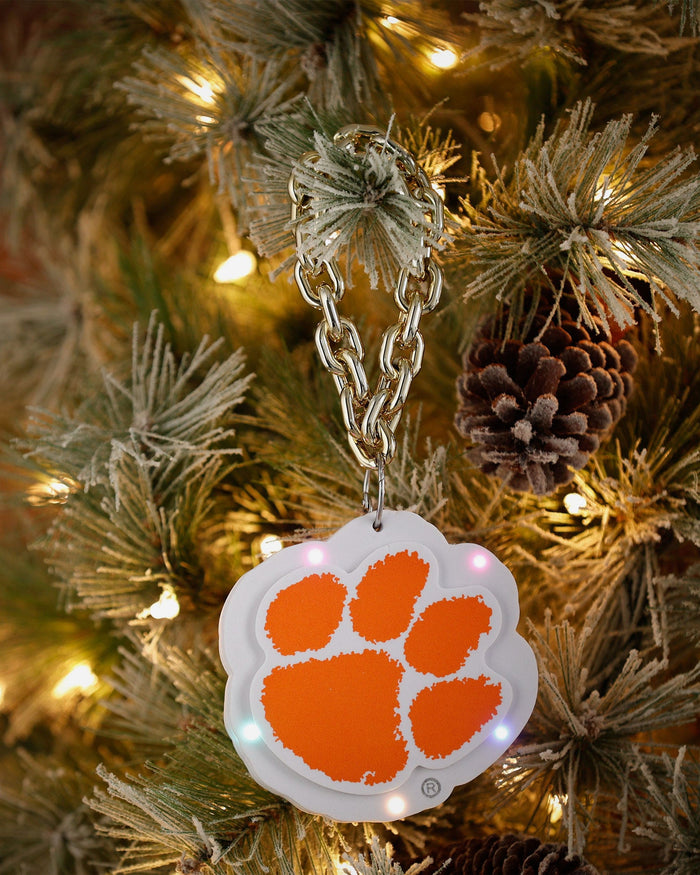 Clemson Tigers Big Logo Light Up Chain Ornament FOCO - FOCO.com