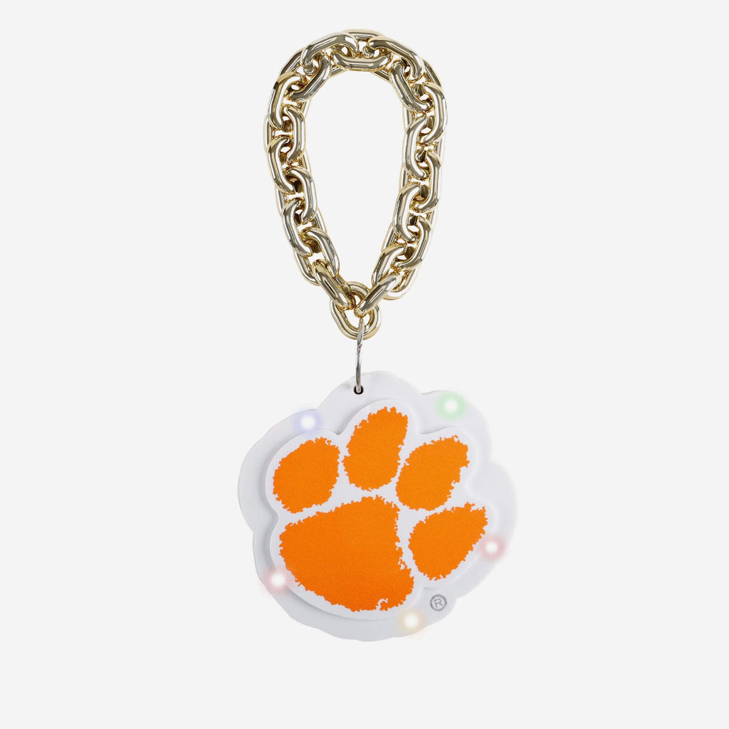 Clemson Tigers Big Logo Light Up Chain Ornament FOCO - FOCO.com