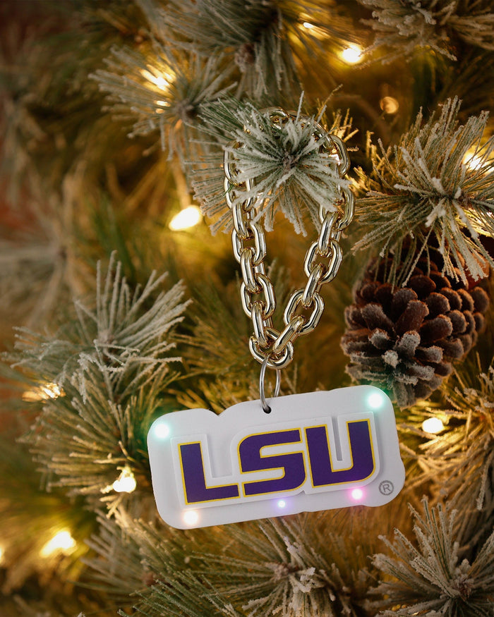 LSU Tigers Big Logo Light Up Chain Ornament FOCO - FOCO.com