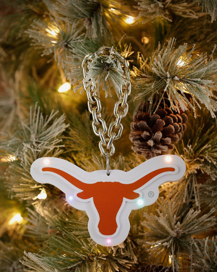 Texas Longhorns Big Logo Light Up Chain Ornament FOCO - FOCO.com