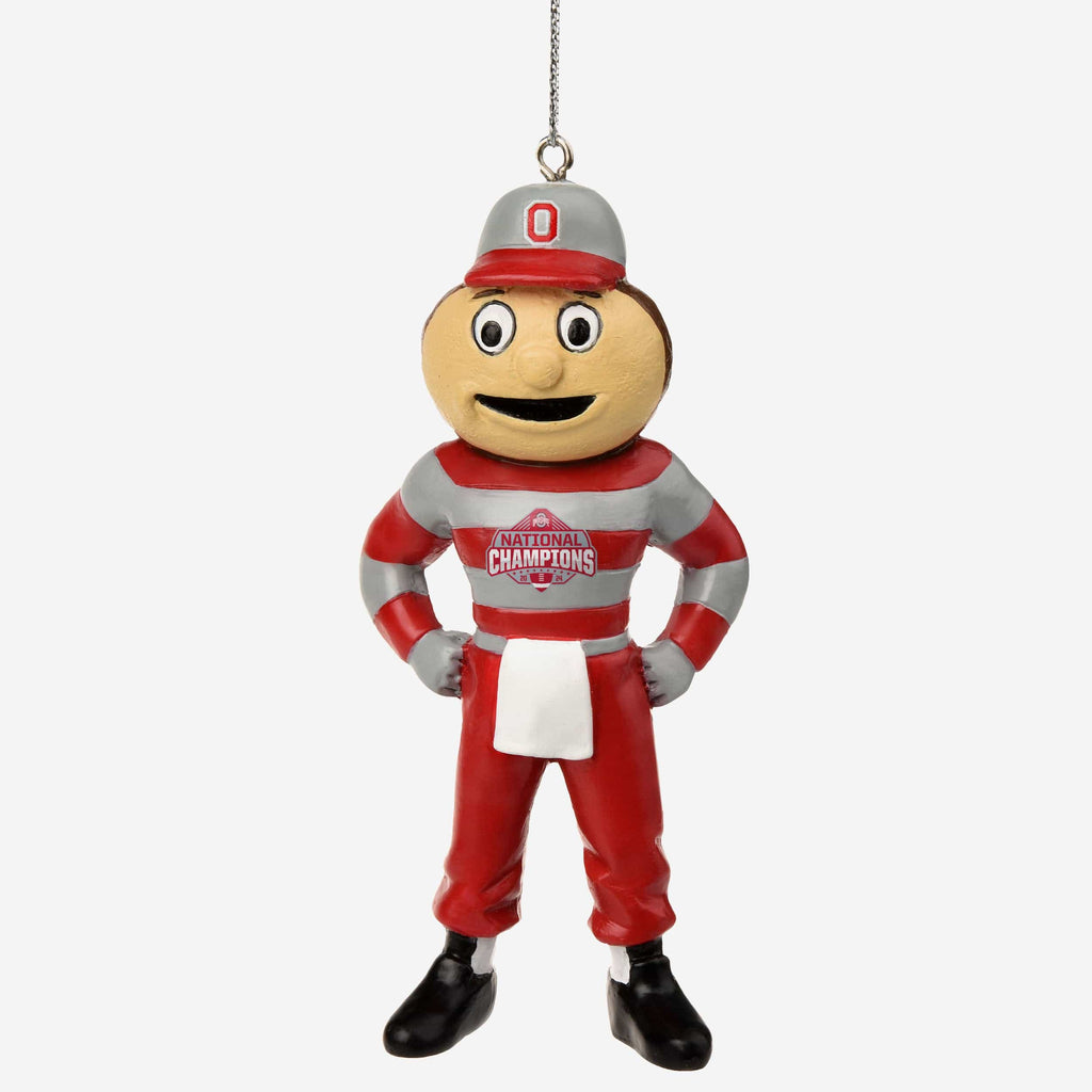 Ohio State Buckeyes 2024 Football National Champions Mascot Ornament FOCO - FOCO.com