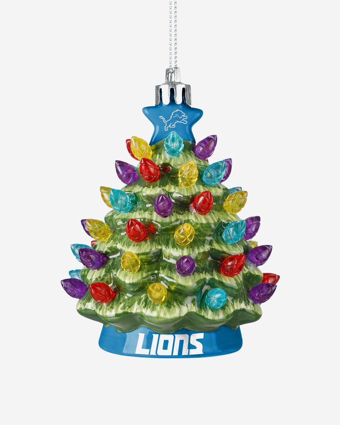 Detroit Lions Ceramic Tree Ornament FOCO - FOCO.com