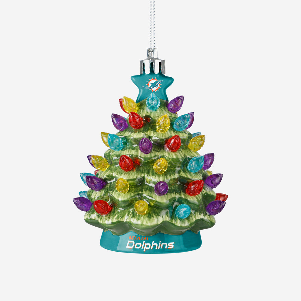 Miami Dolphins Ceramic Tree Ornament FOCO - FOCO.com