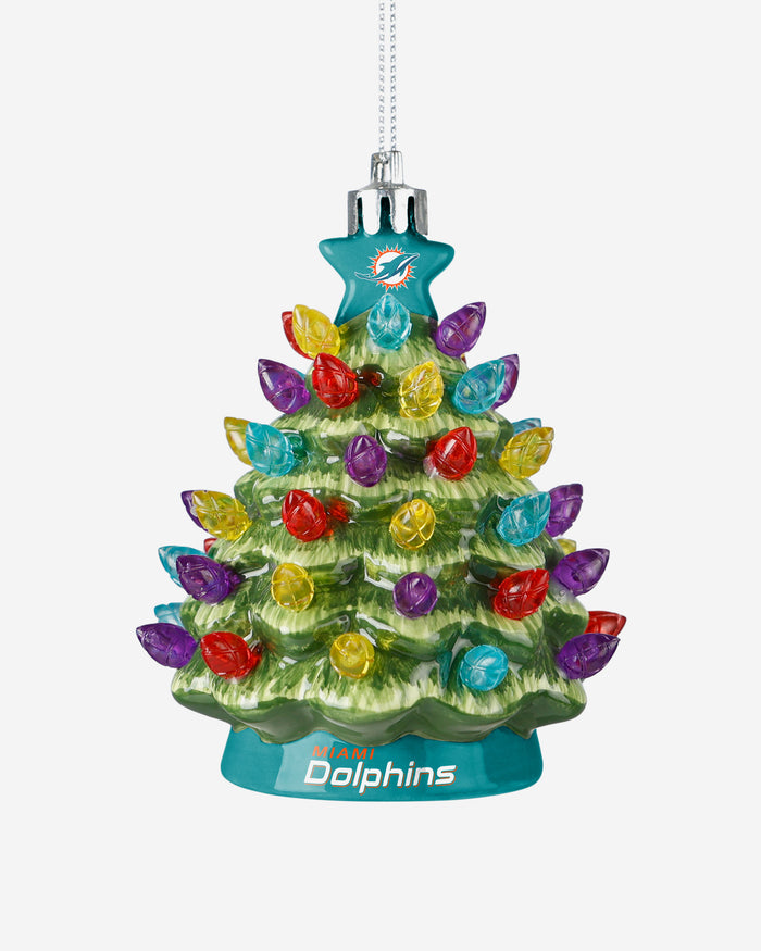 Miami Dolphins Ceramic Tree Ornament