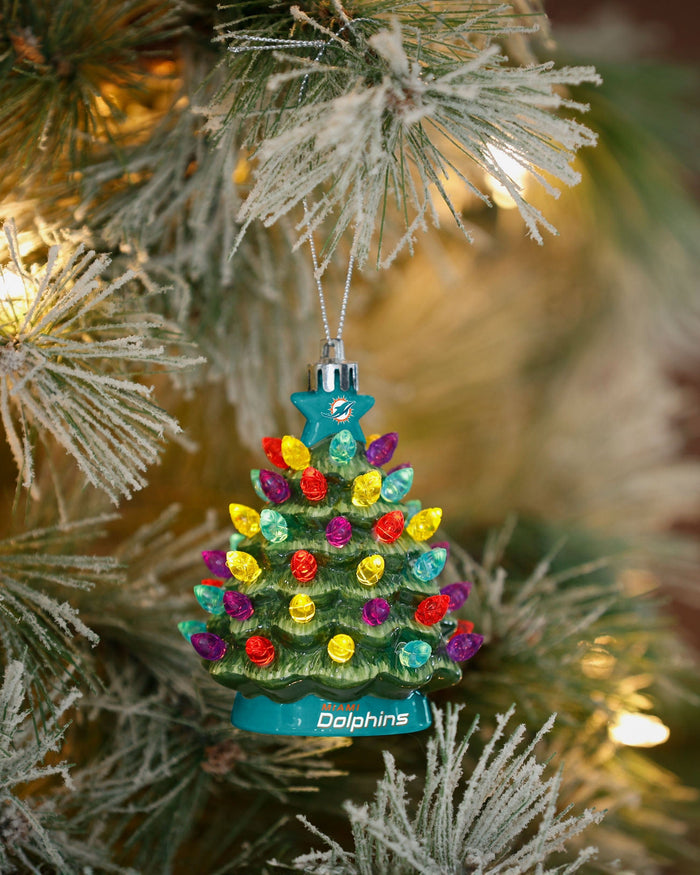 Miami Dolphins Ceramic Tree Ornament FOCO - FOCO.com