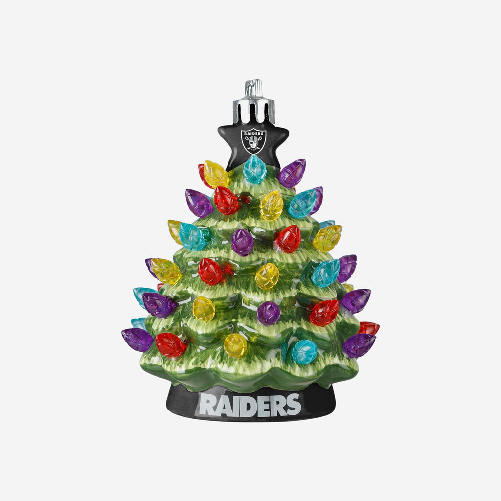 Las Vegas Raiders Ceramic Tree Ornament FOCO - FOCO.com